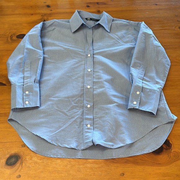NWT Zara Basic Poplin Shirt - Picture 7 of 13